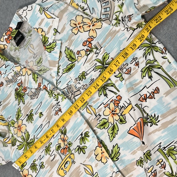 Vintage Y2K Hawaiian Shirt Medium Button Coconutgirl Summer Coastal Casual Beach - Picture 3 of 9